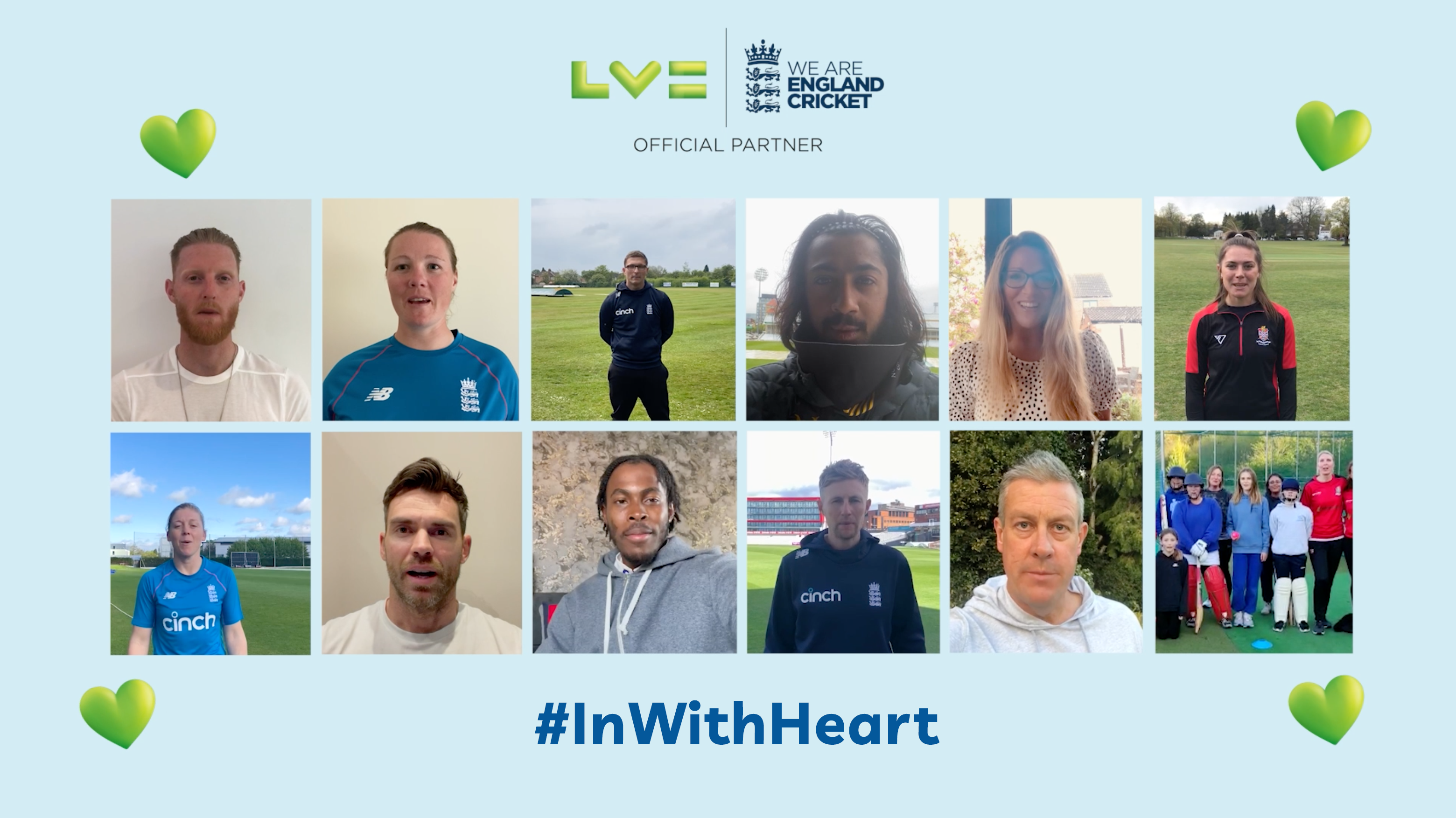 LV= We are england cricket. Official Partner. #InWithHeart