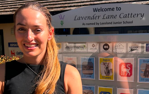 LV= colleague outside the RSPCA