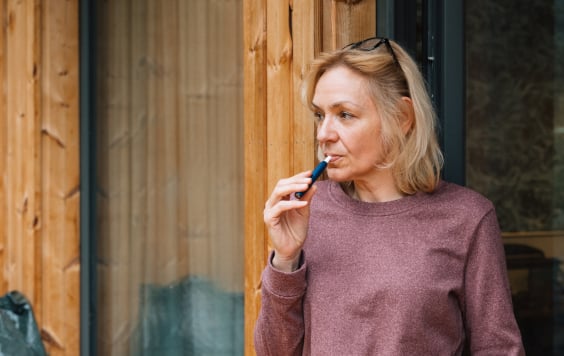 Woman vaping