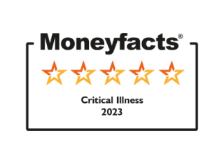 Moneyfacts critical illness 5 star award 2023