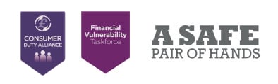 Pension Transfer Gold Standard and Financial Vulnerability Taskforce logos