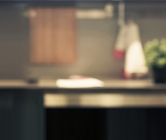 Kitchen blurred background