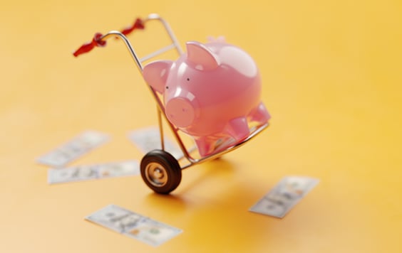 Piggybank on wheels