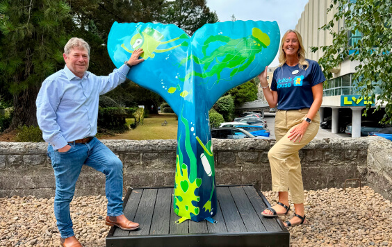 Bournemouth mermaid tail sculpture